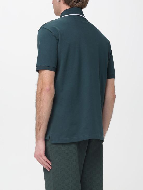 26SS 구찌 폴로 티셔츠 806250XJHHO 3015 Petroleum Blue - GUCCI