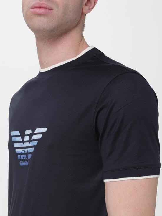 26SS 엠포리오 아르마니 반팔 티셔츠 EM005271AF10017 UB118 Blue - EMPORIO ARMANI