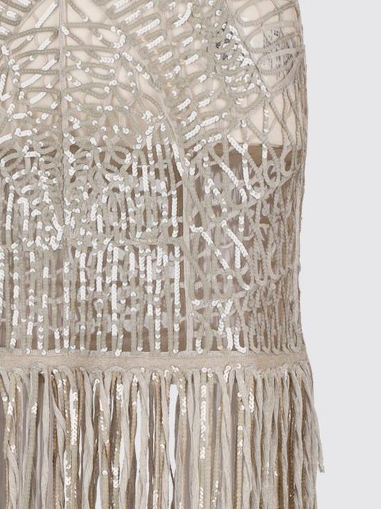 26SS 디 아티코 롱 원피스 260WCW00266EMB011RA 002 Silver - THE ATTICO