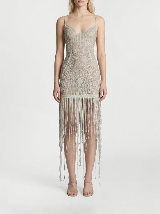 26SS 디 아티코 롱 원피스 260WCW00266EMB011RA 002 Silver