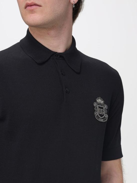 26SS 돌체앤가바나 폴로 티셔츠 GXZ02ZJBCIU N0000 Black - DOLCE & GABBANA