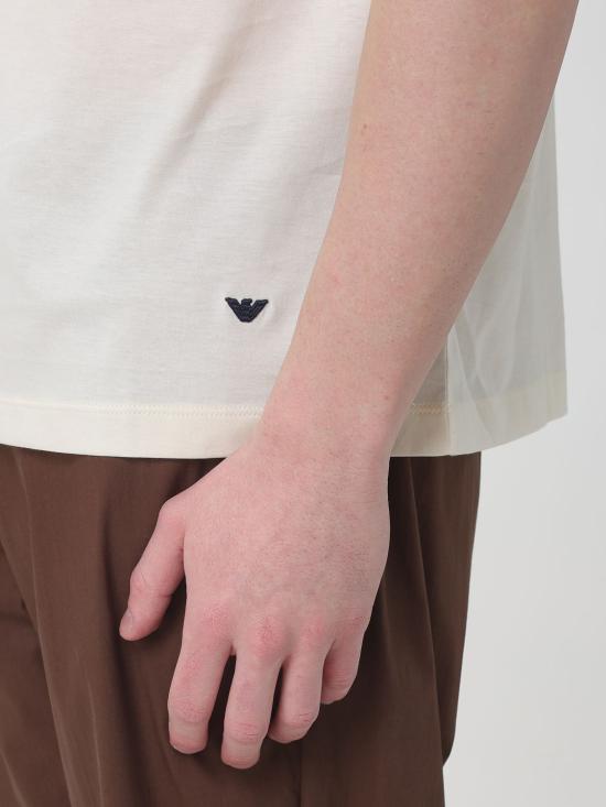 26SS 엠포리오 아르마니 폴로 티셔츠 EM004915AF24470 U1055 Butter - EMPORIO ARMANI