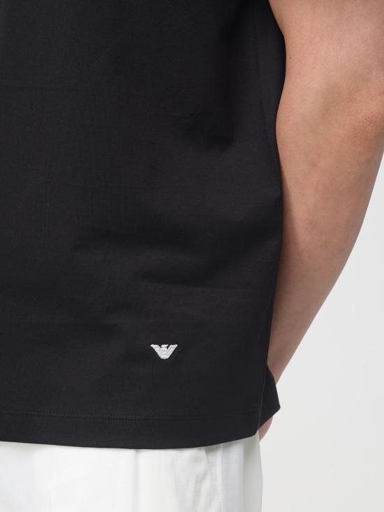 26SS 엠포리오 아르마니 폴로 티셔츠 EM004915AF24470 UC001 Black - EMPORIO ARMANI