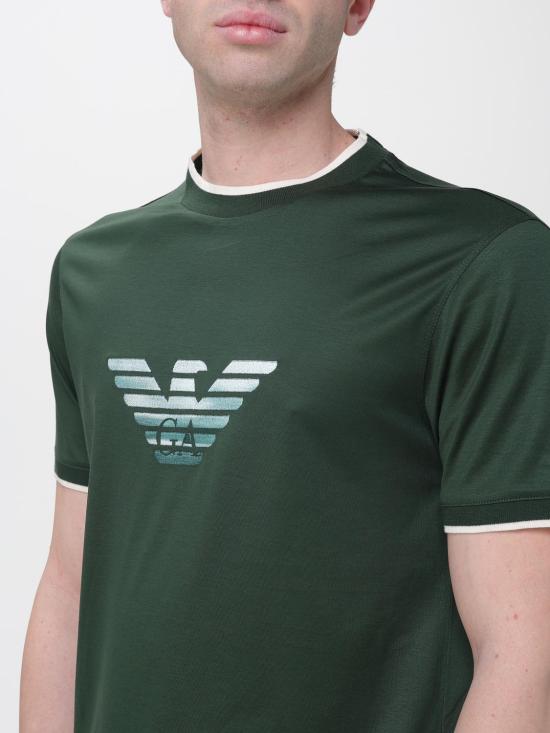 26SS 엠포리오 아르마니 반팔 티셔츠 EM005271AF10017 U7263 Green - EMPORIO ARMANI
