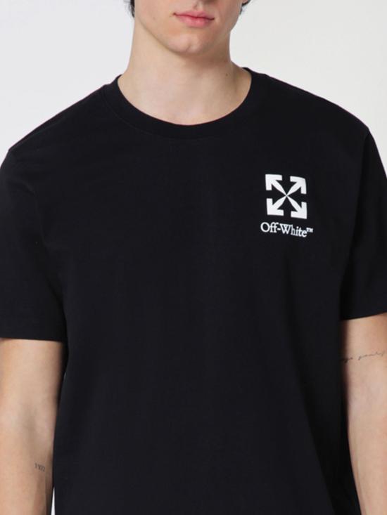 26SS 오프화이트 스몰 에로우 슬림 티셔츠 OMAA027S26JER00B 0001 Black - OFF WHITE