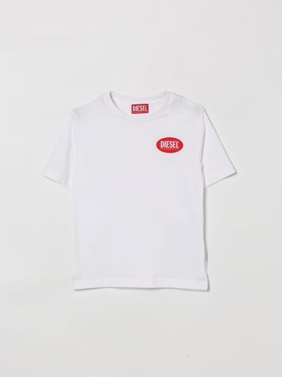 26SS [키즈] 디젤 티셔츠 J02469KYAUN K100 White