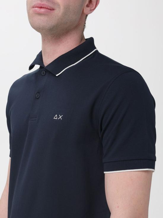 26SS 썬 68 폴로 티셔츠 K36111 07 Navy - SUN 68