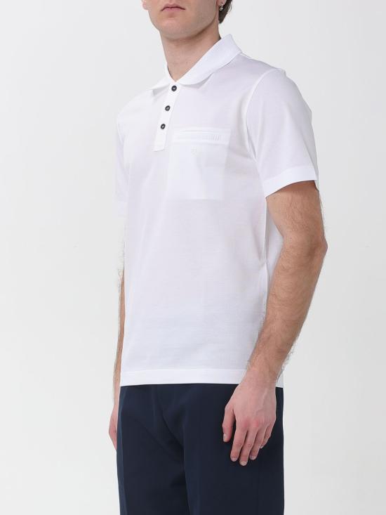 26SS 살바토레 페라가모 폴로 티셔츠 790947 002 White - SALVATORE FERRAGAMO