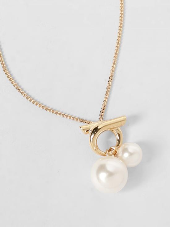 26SS 살바토레 페라가모 보석 760806 780390 ORO WHITE Brown - SALVATORE FERRAGAMO