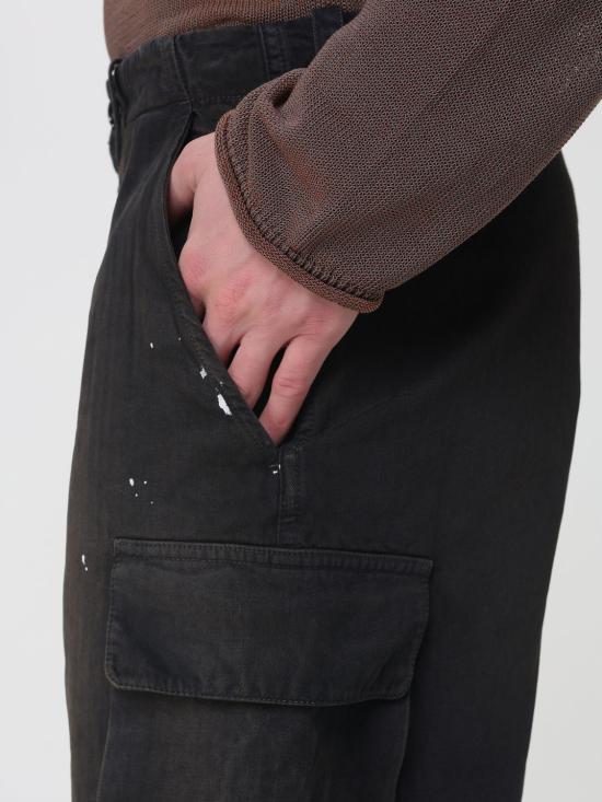 26SS 아워레가시 마운트 쇼츠 네뷸라 워시 정글 헤링본 M2264MSJH Black - OUR LEGACY