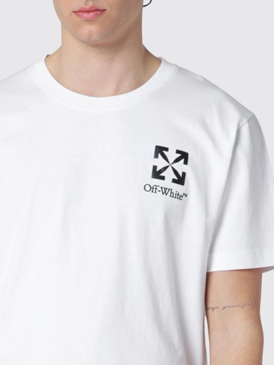 26SS 오프화이트 스몰 에로우 슬림 티셔츠 OMAA027S26JER00B 1000 White - OFF WHITE