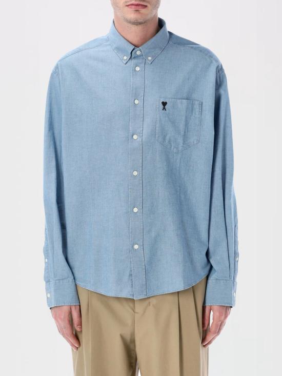 26SS 아미 긴팔 셔츠 HSH822CO0221 484 Blue