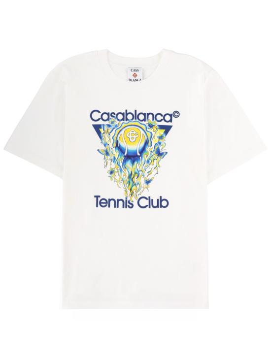26SS 카사블랑카 반팔 티셔츠 M SP26 JTS 001 01TENNISCLUBICON WHITE