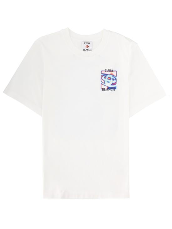 26SS 카사블랑카 반팔 티셔츠 M SP26 JTS 001 07HEATMAP WHITE