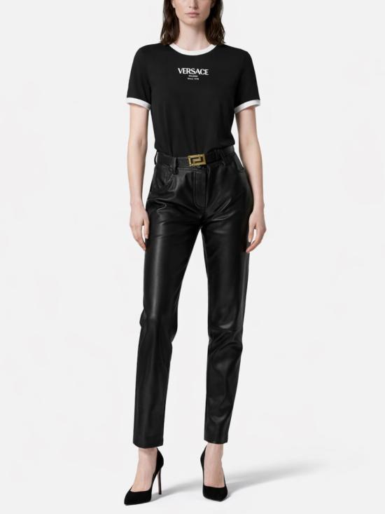 26SS 베르사체 반팔 티셔츠 1022656 1A166852B020 BLACK - VERSACE