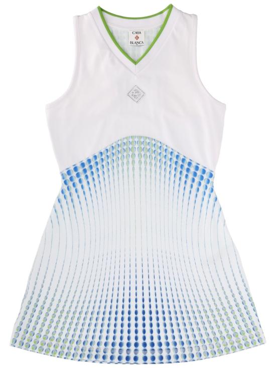 26SS 카사블랑카 미디 원피스 W SP26 JDR 020 02DOTS MULTICOLOUR