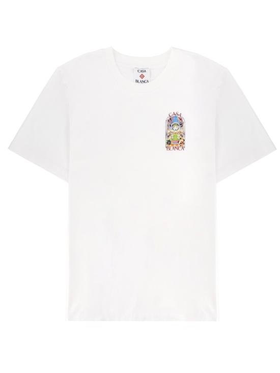 26SS 카사블랑카 반팔 티셔츠 M SS26 JTS 001 15ORCHIDCOURT MULTICOLOUR