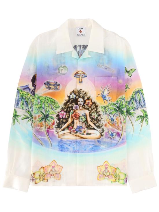 26SS 카사블랑카 긴팔 셔츠 M SS26 SH 006 05INNOCENCE MULTICOLOUR