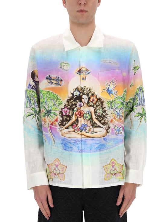 26SS 카사블랑카 긴팔 셔츠 M SS26 SH 006 05INNOCENCE MULTICOLOUR - CASABLANCA