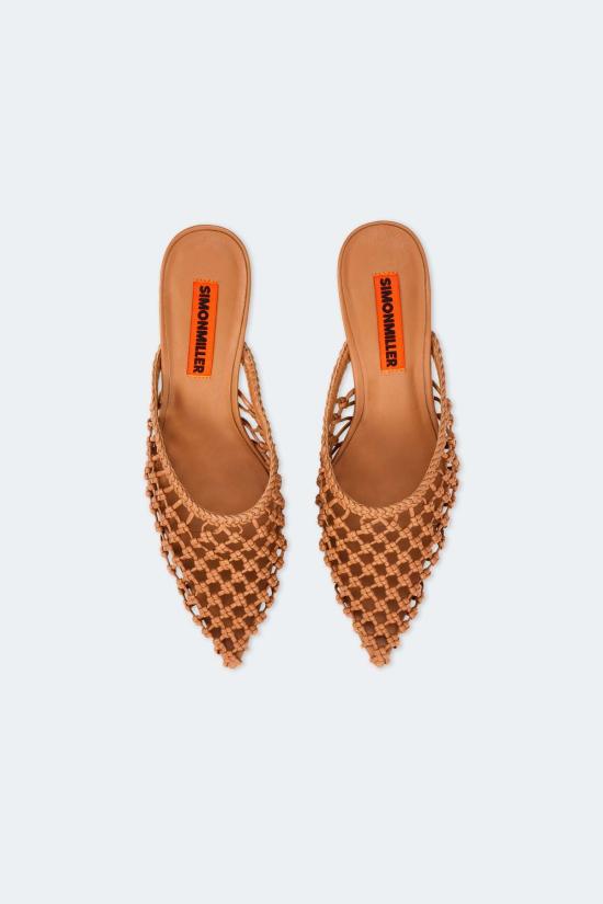  사이먼밀러 뮬/슬리퍼 사이먼 밀러 노티드 갈라 뮬 체스트넛 - SIMONMILLER