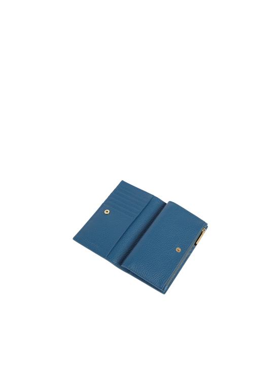 26SS 코치넬리 메탈릭 라지 월렛 E2MW511F101 B27 Deep blue - COCCINELLE