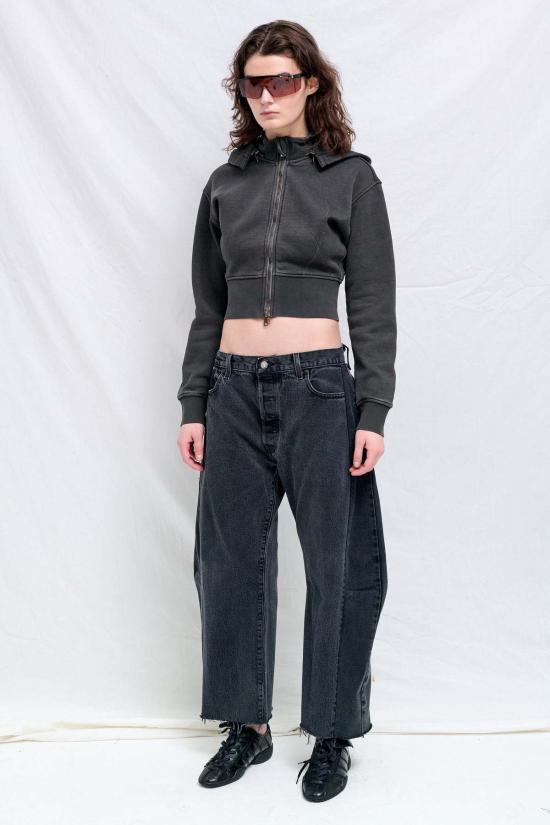  어셈블리 뉴욕 스웨터 어셈블리 크롭 플리스 후디 - ASSEMBLY NEW YORK