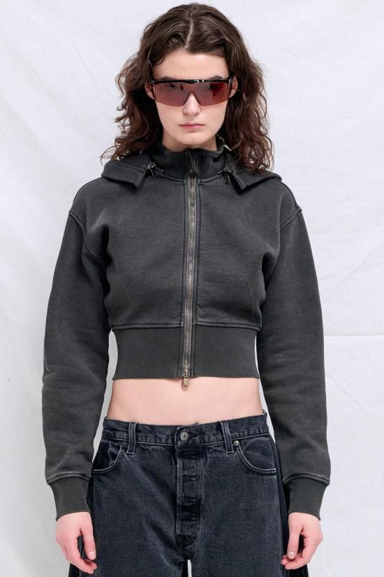  어셈블리 뉴욕 스웨터 어셈블리 크롭 플리스 후디