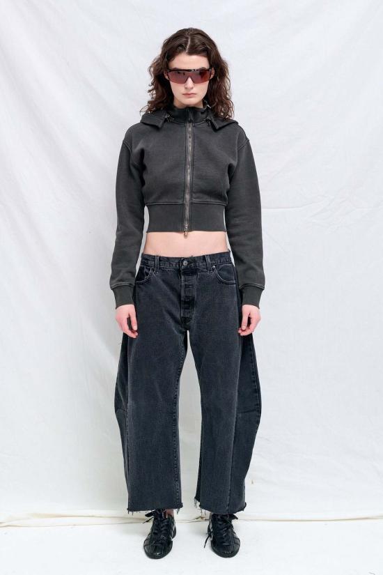  어셈블리 뉴욕 스웨터 어셈블리 크롭 플리스 후디 - ASSEMBLY NEW YORK