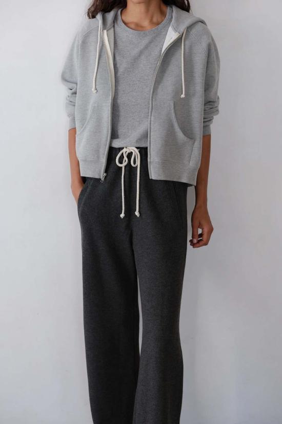  도니 스웨터 . 에코 플리스 지퍼업 스웨트셔츠 - DONNI.