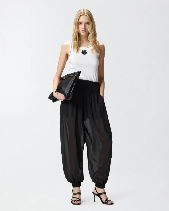 26SS 핑코 민소매 티셔츠 106816A3AL ZZ1 White - PINKO