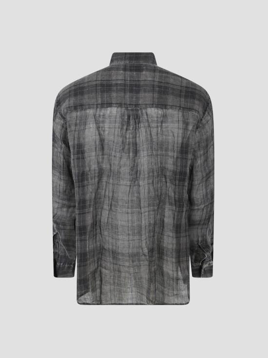 26SS 아워레가시 긴팔 티셔츠 M2262AP PNMB CKSLN PENUMBRA CHECK SHEERCOAT LINEN - OUR LEGACY