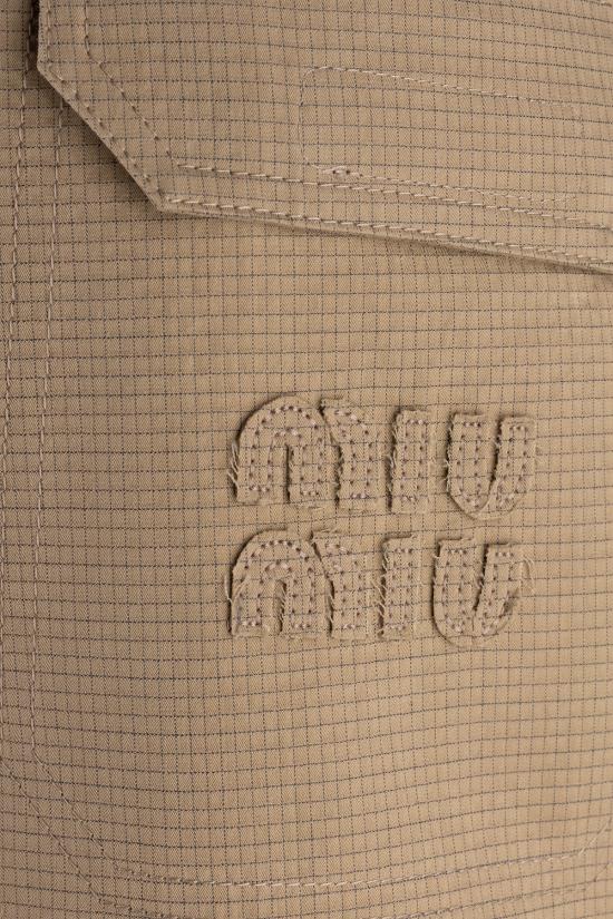 26SS 미우미우 숏팬츠 MP197319CU F0065 Corda - MIU MIU