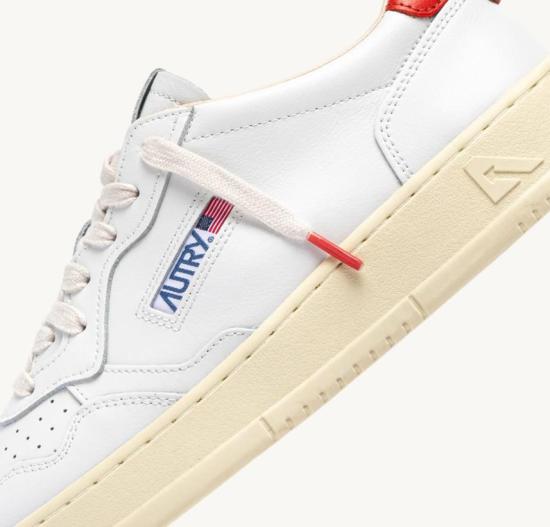 26SS 오트리 메달리스트 로우 스니커즈 AULMTB 03 LEAT ART WHT SORAN - AUTRY