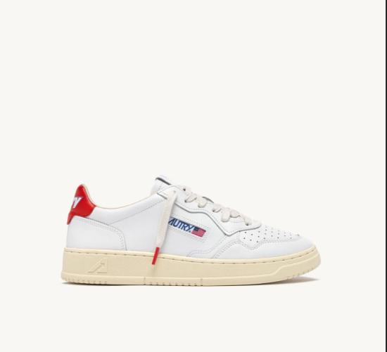 26SS 오트리 메달리스트 로우 스니커즈 AULMTB 03 LEAT ART WHT SORAN