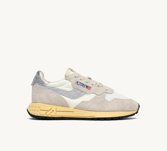 26SS 오트리 릴윈드 스니커즈 WWLWMU 01 SUEDENIL NET WHT SILV