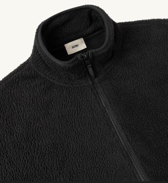 26FW 오트리 자켓 JAPX010K LIGHT TEDDY BLACK - AUTRY