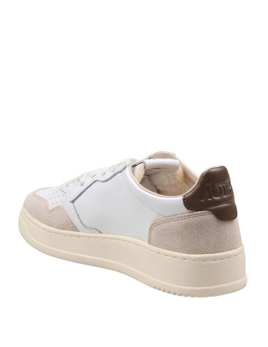 26FW 오트리 메달리스트 로우 스니커즈 AULMLS 15 LEAT SUEDE WHT TEAK - AUTRY