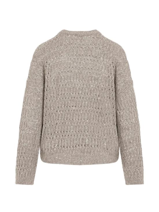 26SS 브루넬로 쿠치넬리 긴팔 티셔츠 MCO564700C9089 Beige - BRUNELLO CUCINELLI