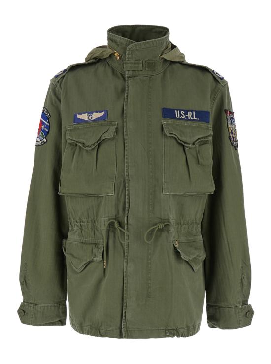 26SS 폴로 랄프로렌 로고 아이코닉 밀리터리 자켓 710961616001 Green