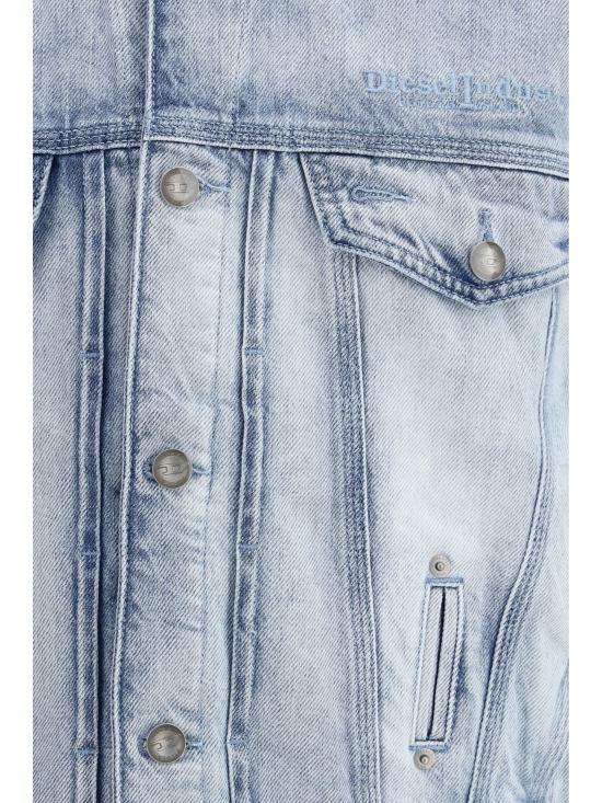 26SS 디젤 D-덴버-Fsi1 트러커 재킷 인 미디엄-라이트 스켈레톤 데님 A2385009P29 01 - DIESEL