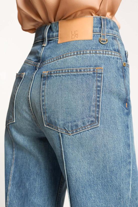  울라 존슨 데님 팬츠 제네비브 하이라이즈 와이드 레그 진 - ULLA JOHNSON