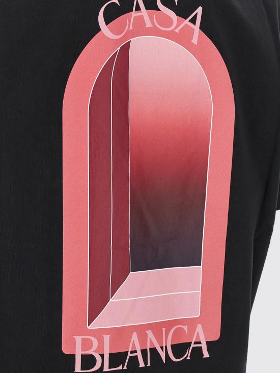 26SS 카사블랑카 반팔 티셔츠 MSS26JTS001 11 Black 2 - CASABLANCA