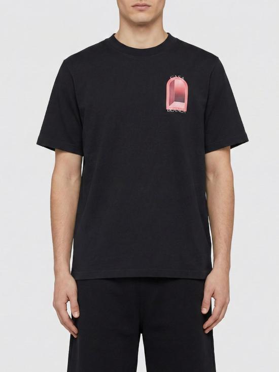 26SS 카사블랑카 반팔 티셔츠 MSS26JTS001 11 Black 2