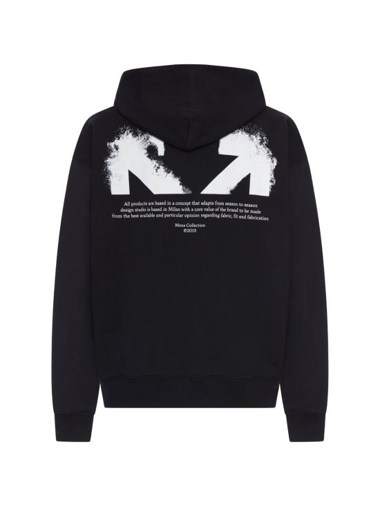  오프화이트 긴팔 티셔츠 하프 애로우 스케이트 후디 블랙 - OFF WHITE