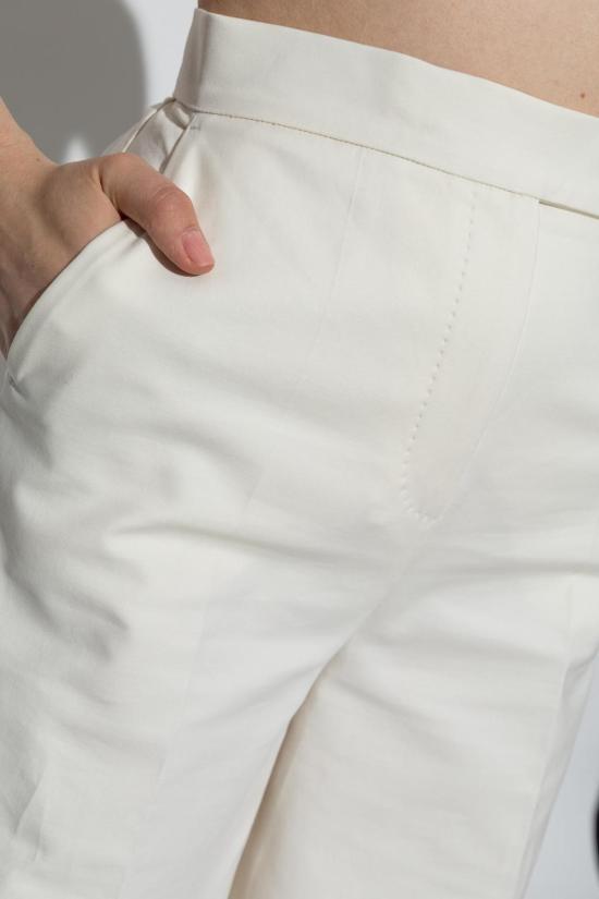  막스마라 스트레이트 팬츠 피니시 팬츠 화이트 - MAX MARA