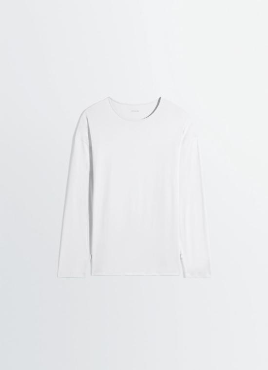 26SS 르메르 코튼 실크 롱슬리브 탑 TS0019 LJ1055 282 PLASTER DOM