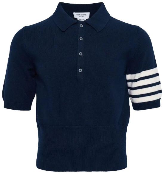 26SS 톰브라운 폴로 티셔츠 MKP159A Y1029 415 NAVY DOM