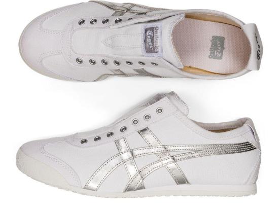  오니츠카타이거 멕시코 66 슬립온 1183A962 101 WHITE PURE SILVER DOM