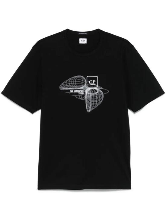 25SS 씨피 컴퍼니 반팔 티셔츠 18CLTS050A 006370W 999 BLACK DOM