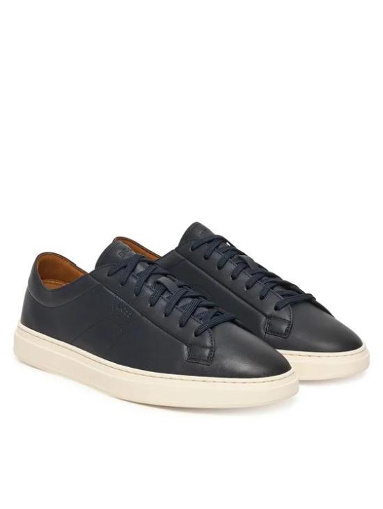 26SS 휴고보스 엠보스드 로고 로우 탑 트레이너 50557866 001 DOM - HUGO BOSS